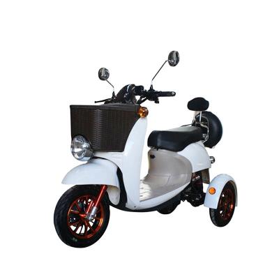 China Popular 3 wheel electric motorcycle disability with pedals and large lightweight electric scooter tricycle motorcycle citycoco for adult/elder for sale