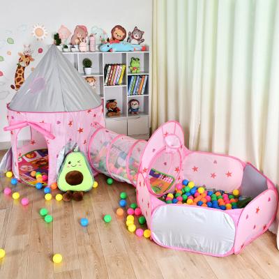 China Easy Foldable Children Play Princess and Prince Indoor Kids Castle Toy Tent Child Theater House Curtain Outdoor Games Tent 2022 for sale