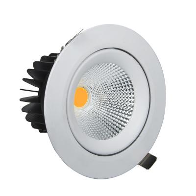 China 30W Ceiling Spotlight COB LED Downlight Recessed Anti Glare Free Flickering Downlight Flicker Free for sale