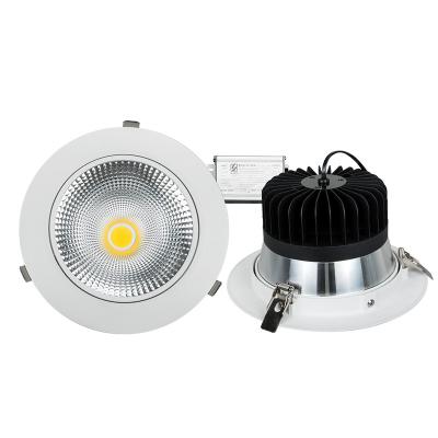 China Flicker Free Rotating Downlight High Power Downlight 70W COB LED Two Way Recessed Downlight for sale