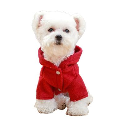 China New Autumn Winter Dog Tuxedo Monday Viable Wool Coat Pet Clothes Designer Dog Hoodie Pet for sale