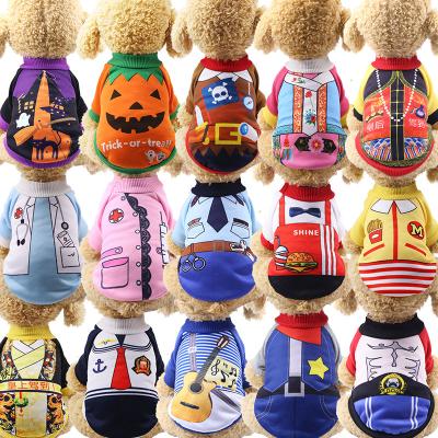 China New Viable Christmas Autumn Winter Cat Clothes Uniform Halloween Funny Pet Clothes Dog Clothes for sale