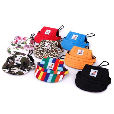 China Small Cat Baseball Cap Breathable Adjustable Dog Fashion Dog Viable Beret Baseball Cap Small Dog Hat for sale