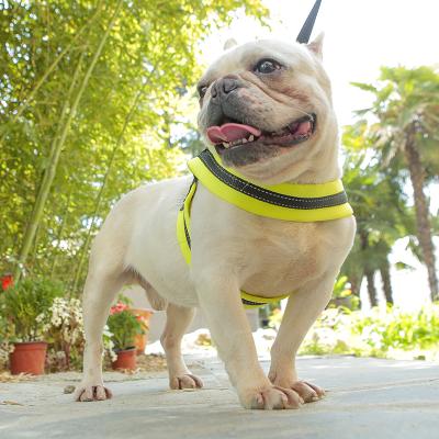 China Wholesale Reflective Adjustable Dog Harness With Leash Safe Breathable Chest Dog Vest Harness for sale