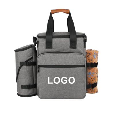 China Multi-Function Pet Sport Snack Food Airline Dog Moving Bag Travel Folding Dog Viable Food Bag Approved Travel Bag for sale