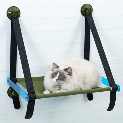 China Breathable Cat Window Seat Cat Suction Pet Swing Basket Wholesale Strong Style Cat Window Hammock Bed-Summer for sale