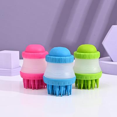 China Wholesale Viable Pet Grooming Brush Tool Dog Bath Massage Brush Cleaning Silicone Soft Pet Comb for sale