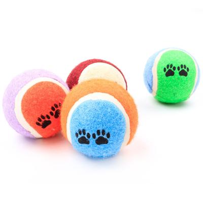 China Viable Professional Grade Play Toy Friendly Training Pet Tennis Interactive Dog Toy Ball for sale