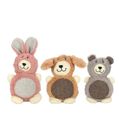 China Squeaky Healthy Stuffed Toy Dog Toy Cute Rabbit Bear Sound Pet Toy In Running Fast Delivery Dog Toy for sale