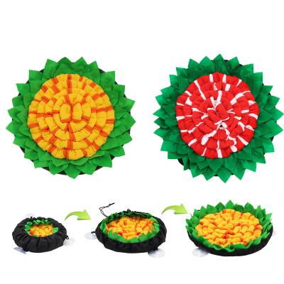 China New Sustainable Pet Training Blanket Washable Slow Dog Eat Bowl Mat Pet Snuffle Mat Portable Pet Training Feeding Mat for sale