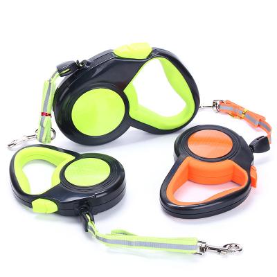 China New Pet Automatic Dog Leash Padded Adjustment Nylon Adjustable Automatic Retractable Dog Leash for sale