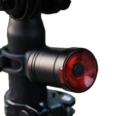 China Aluminum Alloy 6063 Material Sensor Brake Tail Light Smart Usb Charging Waterproof Bicycle Light Warning Light for sale