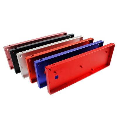 China CNC Aluminum Custom Machining Aluminum Anodizing CNC Milling Mechanical Keyboard Cases for sale