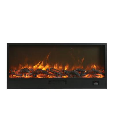 China IBOWEE 1150mm Classic Energy Saving Real Fire Effect Flame Wall Hanging Recessed Heater Electric Fireplaces Wholesale for sale