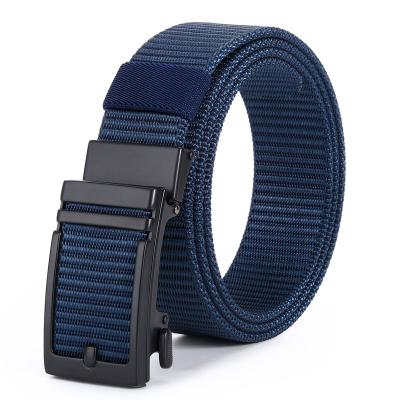 China Men's Belt Outdoor Sports Nylon Tactical Ratchet Auto Slide Buckle Leisure/Work/Duty No Holes Cut To Fit for sale