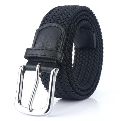 China Leisure/work/plus-size 100-190cm of Hreamky outdoor sports 31-75 inch Men's and women's Elastic Elastic Leisure Belt Pin Buckle Woven Belts Belts for sale