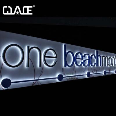 China Decoration Manufacturer Signage Mirror Backlit 3D Led Letter Sign Indoor and Outdoor Waterproof Sign for sale