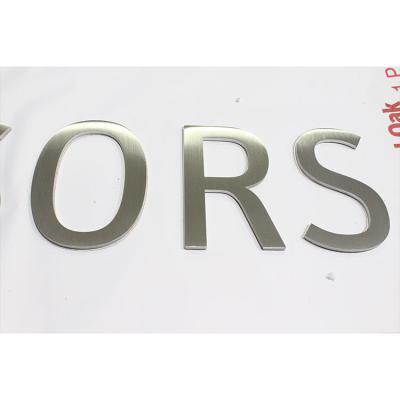 China Indoor and outdoor decoration flat cut solid metal letters for wall decoration indoor and outdoor 3D polishing logo for sale