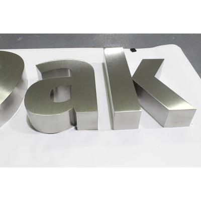 China Professional Manufacturer Customized Outdoor Billboard Store Letter Signs Decoration 3D Stainless Steel Indoor And Outdoor for sale