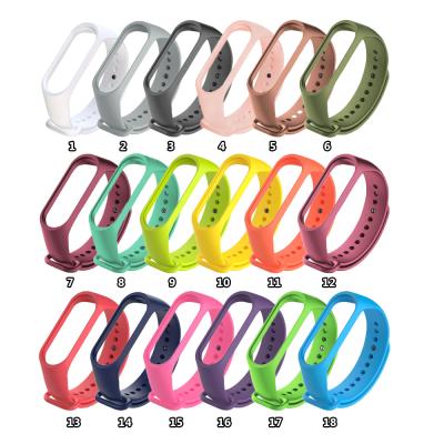 China Watch Band Rubber Strap For Xiaomi 6 5 4 3 , Sport Silicone Smart Watch Strap MI Rubber Band 6 Strap 5 3 4 for sale