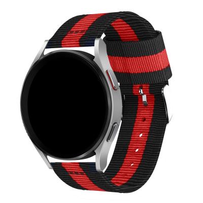 China Luxury Luxury Design Customized NATO Armor 20mm 22mm Nylon Watch Band Straps For Samsung Galaxy Watch4 for sale