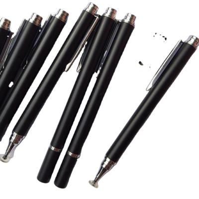 China Promotional Pen Disk Stylus Pen for Black Color Stylus Soft Touch Spray Pen Silver for sale