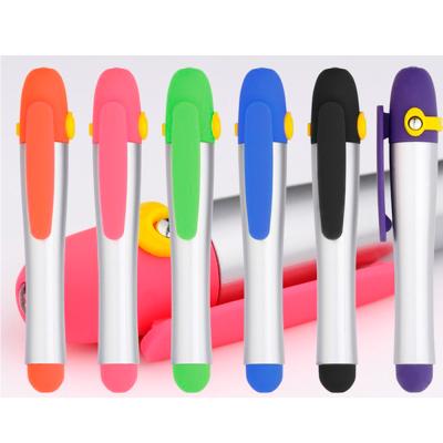 China Pen Fashion Promotional Ballpoint Pen, Customizable Logo with LED Lights and Touch Functions Laser Pen for sale