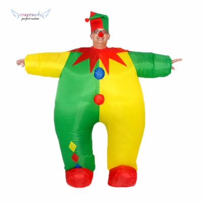 China Inflatable Clown Mascot Costume Carnival Christmas Party Performance Clothes Cartoon Toys JLL-071503 for sale