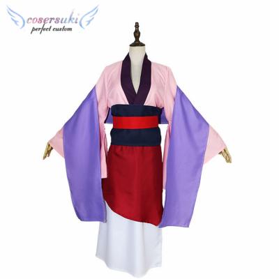 China Mulan Costume Anime Movie Heroine Cosplay Costume Princess Halloween Costume Christmas Carnival Party for sale