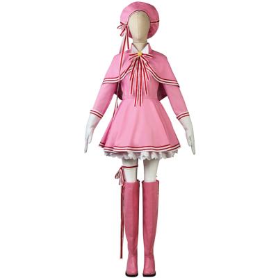 China Cardcaptor Card Captor Kinomoto Sakura Cosplay Costume For Halloween Christmas Stage Performance for sale