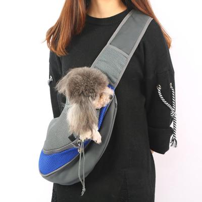 China Breathable Dog Shoulder Bag Pet Sling Pet Travel Bag Safe Dog Papoose for sale