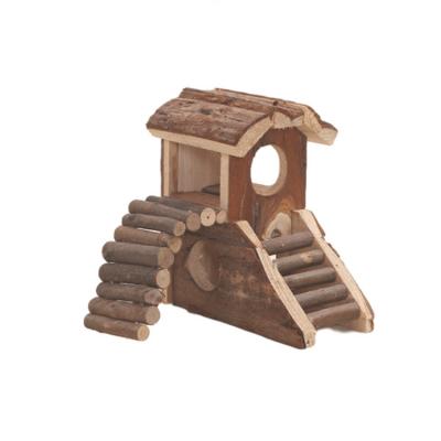 China Meeno Natural Wood Bark Forest Breathable Nest Hamster House Cage for sale