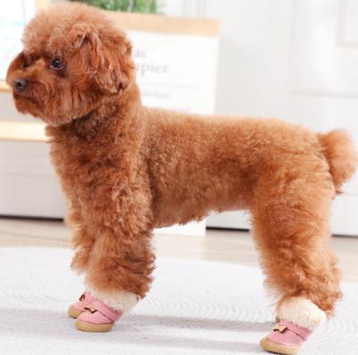 China Meeno Winter Pet Shoes Teddy Viable Small Dog Shoes Dog Boots for sale