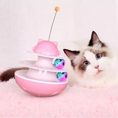 China Funny Environmentally Friendly Wholesale Viable Cat Balls Rolling Interactive Cat Toy for sale