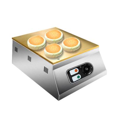 China Food Processing Machine Commercial Souffle Dish Mini Souffle Griddle Waffle Pancake Maker Machine Dorayaki Baking with copper surface for sale