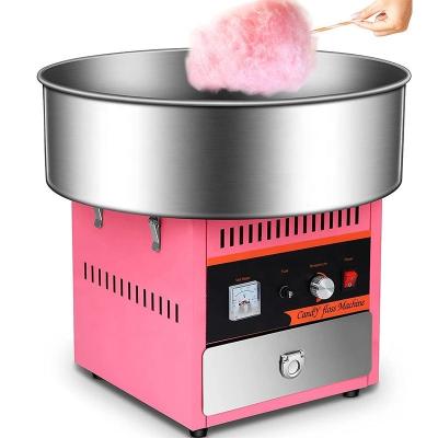 China Modern 220V 110V Electric Sugar Commercial Cotton Candy Machine Maker Floss Cotton Candy Making Machine Cotton Candy Machine With Cover for sale