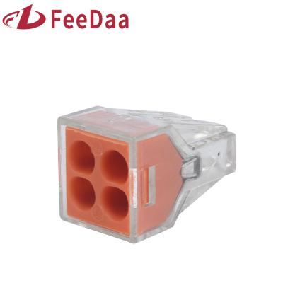 China Power 773-604 104B Quick Plug Compact Splicing Terminal Block Quick Connector 4 Way Wire Quick Connector /604/773-604 for sale