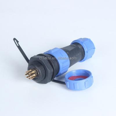 China SP17 SP21 SP13 2 pin-9pin power aviation flat gasket waterproof connector for sale