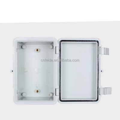 China IP65 Waterproof Plastic Hinge Type ABS Indoor Outdoor Plastic Electric Latch+ Junction Box For Wiring Hinged Flip Cover ABS for sale