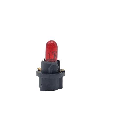 China Auto Lamp Automobile Lights T5 12V1.4W Spray Color Quartz Glass With Central Control Panel Light Instrument Base Bulb for sale