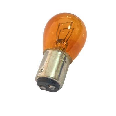 China Car Lamp Factory Price S25 12V21/5W Warm White Light Fog Lamp Signal Light Car Halogen Bulb for sale