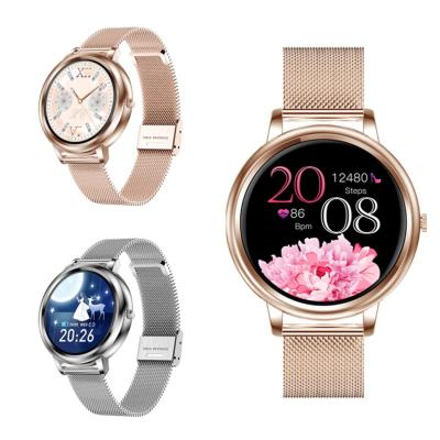 China APP Control Health Sports Smart Watch Fashion Full Touch Round Screen Ladies MK20 Smart Watch for sale