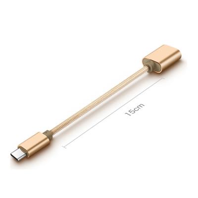 China MP3/MP4 Player Macbook OTG Type-C Charger Data Cable USB C Data Cable Type C to USB OTG Data Cable Adapter for sale