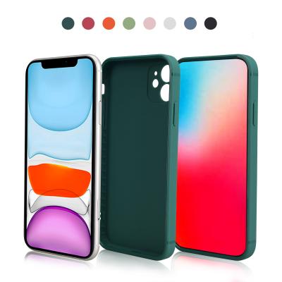 China Wholesale Cheap Comfortable Liquid Silicone Phone Case Anti-fall Silicone Phone Case Protector Back Cover For iPhone for sale