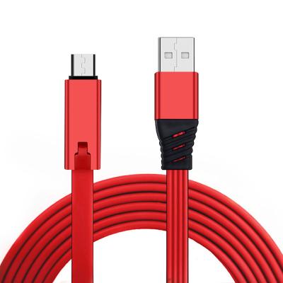 China Mobile Phone Reusable Adjustable Micro USB Cable 1.5m C-Cut And Repairable USB Cable Charging Data Cable for sale