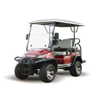 China Lvtong 4 Seater Electric Golf Buggy with Folded Seat 1400*1100*265mm for sale