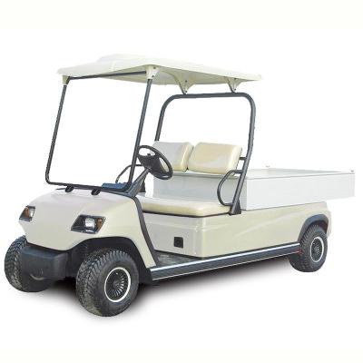 China Yellow 2 Seaters Electric Golf Cargo Truck Car Electric Picnic Car 3600*1200*1900mm for sale