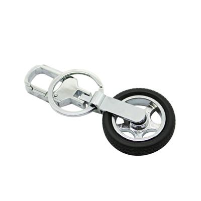 China Personalizef Environmental Friendly Custom Make Your Own Charm 3d Mini 2021 Soft PVC Tire Car Wheel Keychain Injection Silicon PVC Rubber Tire Key Chain for sale