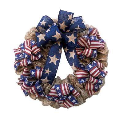 China Fourth of July Party Supplies Home Party Wall Hanging Garland Independence Day Fashionable American Independence Day Garland Hanging Garland Ornaments for sale