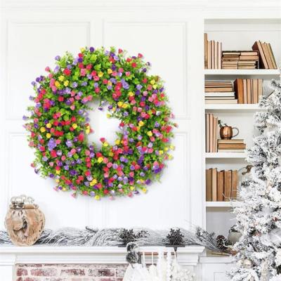 China Good Quality Plastic Flower Garland Christmas Price Braids Decorative Flower Garlands for sale